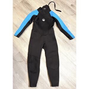 Dunnes Stores Kids Surf Wetsuit Size 4/5 Black Blue